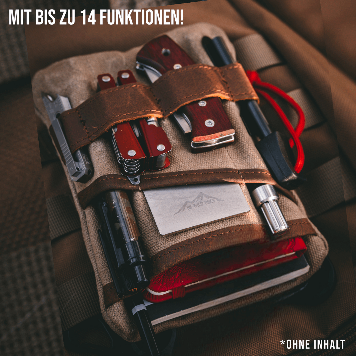 Baumwolle Echtleder Pouch | Echtleder Pouch | SK Wild Ones