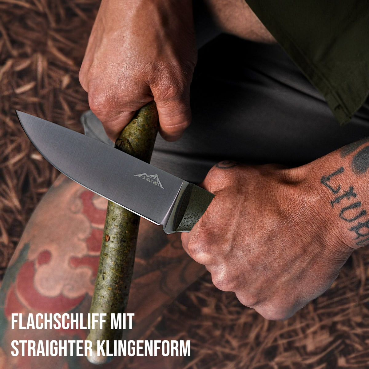 Outdoor Messer Survival - Jagdmesser Feststehende Klinge - Tyr